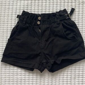 Bershka black shorts women size 4